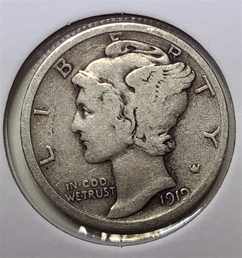 The 1919 Mercury dime is a relatively common coin in circulated grades but quite scarce in. . Value of 1919 dime